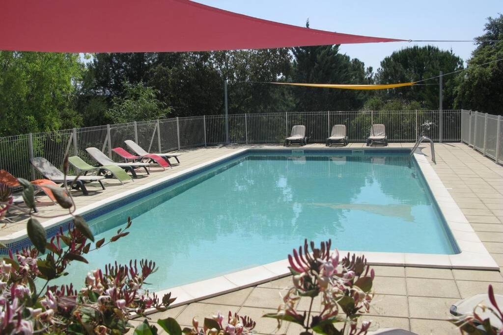 Gite Avec Piscine Et Climatisation Buzignargues المظهر الخارجي الصورة